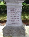 Inscriptions sur le monument
